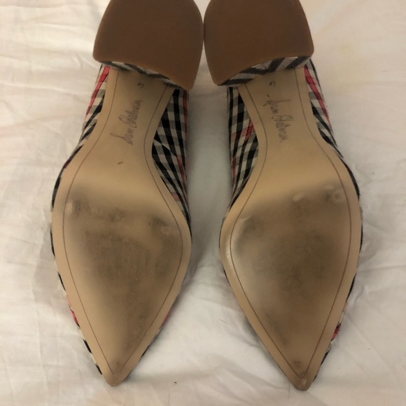 Sam Edelman Halston Plaid Heeled Pump, Size 6 - Picture 4 of 4